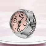 New Ring Watch Hot Selling Creative Circular Dial Alloy Shell Finger Couple Men And Women - Image 3