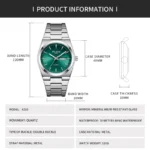 Man Watch Quartz Watch Luxury Waterproof Luminous Date Week Stainless Steel Men's Watch Male relógios masculino reloj hombre - Image 6