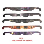 5PCS Solar Eclipse Glasses Anti-uv Glasses Safe Direct Sun Viewing Random Color Paper Frames for Adults Kids Watch Solar Eclipse - Image 6