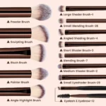 13PCS Makeup Brush Set Foundation Concealer Powder Eyeshadow Blush Brush Kabuki Blending Cosmetic Beauty Tool for Face - Image 3