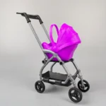 1/12 Miniature Dollhouse Accessories  Educational Toy DIY Assemble Playhouse Nursery Furniture Stroller Plastic Trolley - Image 6