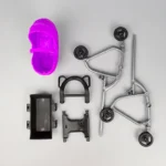 1/12 Miniature Dollhouse Accessories  Educational Toy DIY Assemble Playhouse Nursery Furniture Stroller Plastic Trolley - Image 17