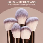 13PCS Makeup Brush Set Foundation Concealer Powder Eyeshadow Blush Brush Kabuki Blending Cosmetic Beauty Tool for Face - Image 4