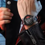 Car Watches For Men,Waterproof Stainless Steel Quartz Wrist Watch Sports Men’s Watches With Car Wheel Rim Hub Design - Image 16