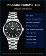 RUIGE Fashion Men's Watch Roman Scale Minimalist Men's Famous Watch Night Glow Waterproof Trendy Watch - Image 29
