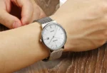 2022 Fashion Wwoor Top Brand Men Simple Slim Watches Luxury Gold Steel Mesh Ultra Thin Waterproof Date Wrist Watch Golden Clock - Image 24