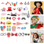 36pcs Circus Joker Clown Photo Booth Props For Wedding Birthday Party Carnival Bachelorette Dress Up Decoration Acessories - Image 7