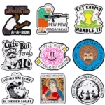 Interesting Quotes Series Brooches on Clothing Accessories Backpack Alloy Brooch Badge Enamel Lapel Pins