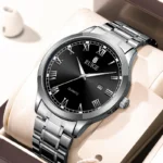 RUIGE Fashion Men's Watch Roman Scale Minimalist Men's Famous Watch Night Glow Waterproof Trendy Watch - Image 2