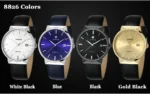 2022 Fashion Wwoor Top Brand Men Simple Slim Watches Luxury Gold Steel Mesh Ultra Thin Waterproof Date Wrist Watch Golden Clock - Image 32