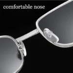 100 % Crystal Glass Lens Reading Glasses Men Anti-blue Light Presbyopia Magnifying Anti-Scratch Eyewear Diopter 1.0-4.0 Silver - Image 11